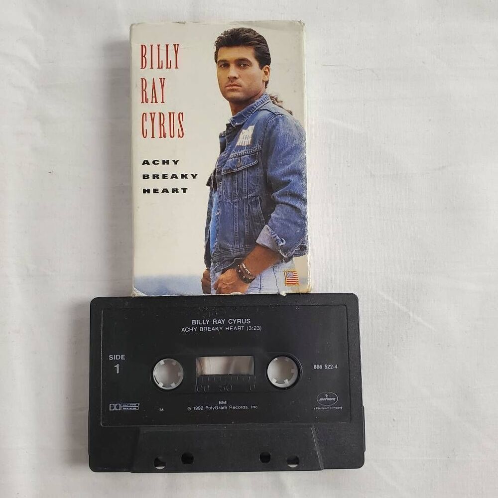 Billy Ray Cyrus – Achy Breaky Heart Cassette Single (1992)